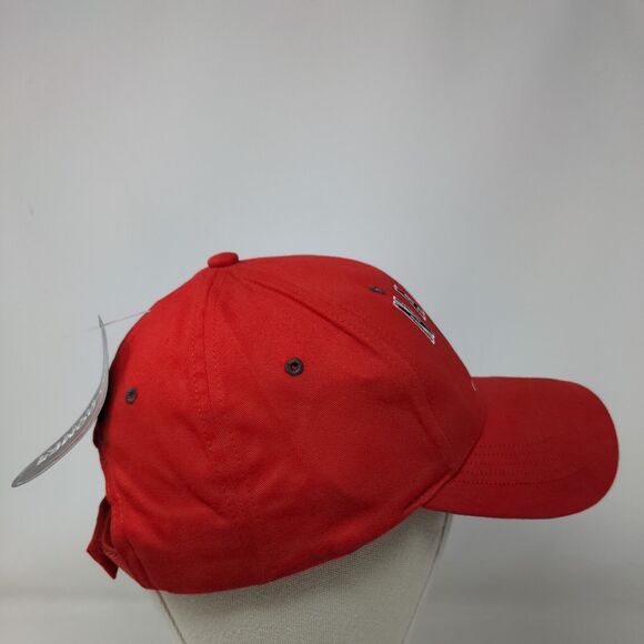Naples Florida Strapback Hat Red OSFA Adjustable Embroidered Bio-Domes Headgear - Picture 4 of 7